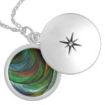 Color Glory Abstract Silver Locket