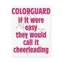Color Guard: If It Were Easy... postcards by MarchingBand Color Guard: If It Were Easy... postcards