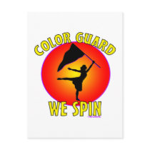 Color Guard... We Spin postcards by MarchingBand Color Guard... We Spin postcards