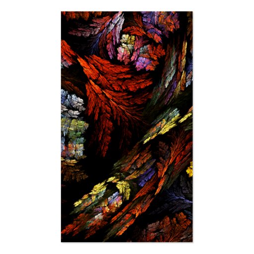 Color Harmony Abstract Art Business Card (front side)