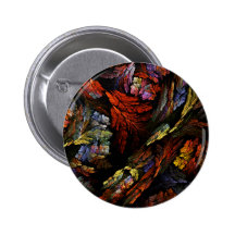 Color Harmony Abstract Art Button (round)