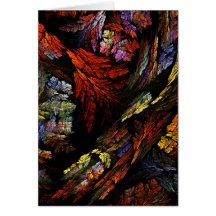 Color Harmony Abstract Art Note Card
