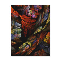 Color Harmony Abstract Art Postcard