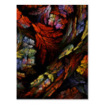 Color Harmony Abstract Art Postcard