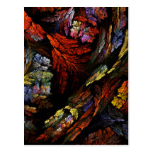 Color Harmony Abstract Art Postcard