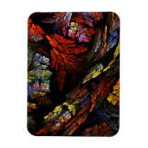 Color Harmony Abstract Art Premium Magnet