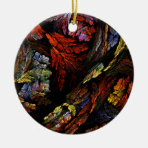 Color Harmony Abstract Art Round Ornament