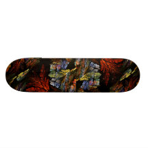 Color Harmony Abstract Art Skateboard