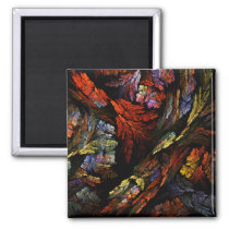 abstract, art, decorative, fine art, modern, square, magnet, Magnet with custom graphic design