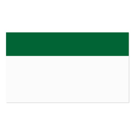 Color Header (Logo) - Forest Green Business Cards (back side)