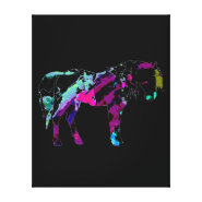 Color Horse Canvas Print 2 - Horse Wall Art wrappedcanvas