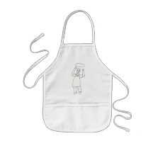 Color in Pizza Chef Aprons