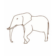 Color in Shirts - Elephant drawing, t shirts shirt