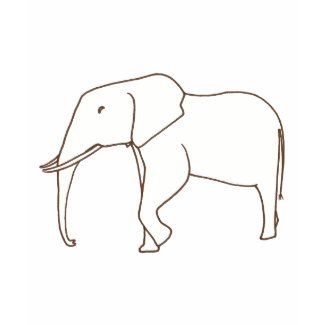 Color in Shirts - Elephant drawing, t shirts shirt
