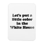 Color in the white house Faded.png Rectangular Magnet