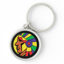 Color Indian Head Keychains