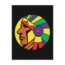 Color Indian Head Post Card