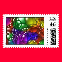 color like bubbles postage