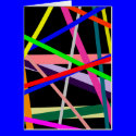 Color lines variety background on black cards
