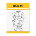 Color Me Activity Card postcards by DrDorian Color Me Activity Card postcards