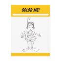 Color Me Activity Card postcards by DrDorian Color Me Activity Card postcards