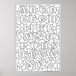 Color Me! Alphabet Poster posters