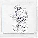 Color Me Angel Baby Joyful Mouse Pads