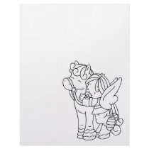 Color Me Angel Baby Pony Hug Me Custom Letterhead