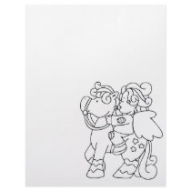 Color Me Angel Baby Pony Ride Away Letterhead Design