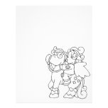 Color Me Angel Baby Pony Ride Away Letterhead Design