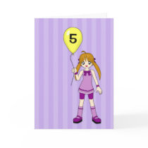 Color Me Birthday Balloon Anime Card by mariannegilliand Color Me Birthday Balloon Anime Card