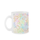 glass_mug - Colorful Butterfly Lines