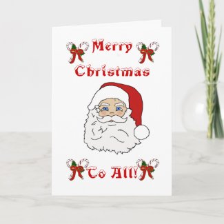 Color Me Christmas Greeting Card card