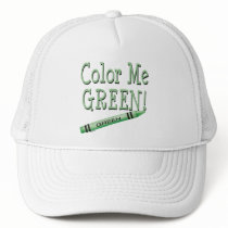 Color me green mesh hats