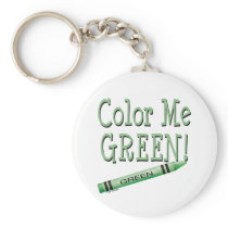 Color me green key chain