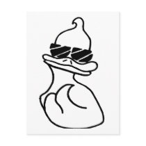 Color Me Post Card - Duck postcards