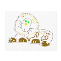 Color Me Post Card - Lion postcards