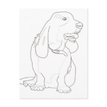 Color Me Post Cards - Dog postcards
