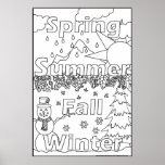 Color Me! - Seasons Posters