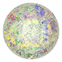 Color Melt Round Stickers
