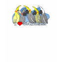 Color Mutations Cockatiel Apparel t-shirts