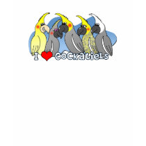 Color Mutations Cockatiel Apparel t-shirts