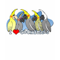Color Mutations Cockatiel t-shirts