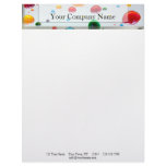 Color My World Rainbow Drops Letterhead Template