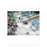 Color Paint Sea Glass Postcard