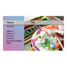 color painting business cards