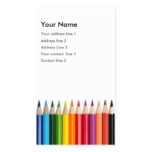 Color Pencil Business card