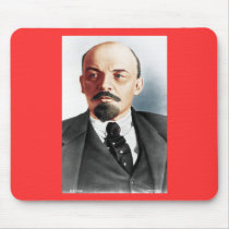 Color portrait of Lenin Mouse Pad