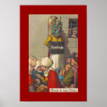 COLOR POSTER ~ VINTAGE PUBLIC HUMILIATION RIDICULE