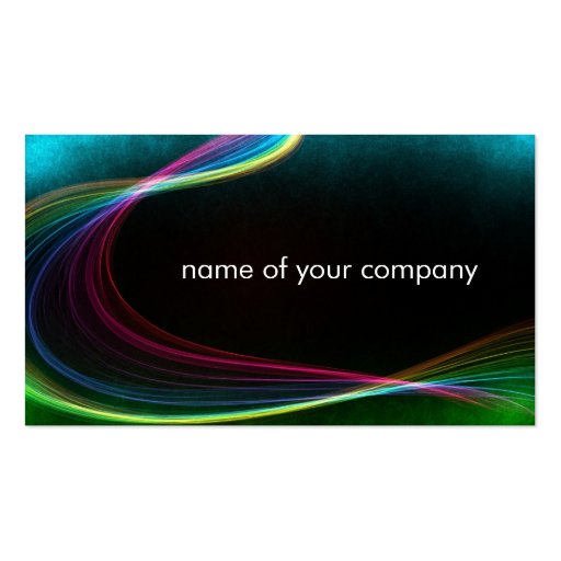 color power business card templates (front side)